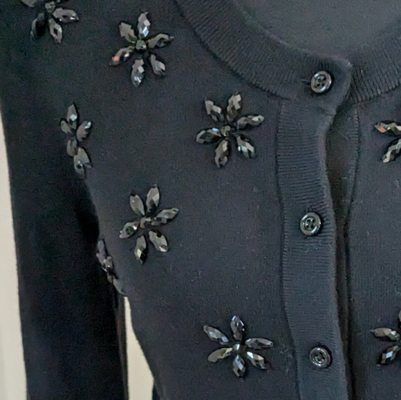 Kate Spade 100% cotton beaded cardigan - Picture 6 of 8